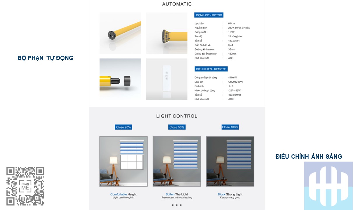 Rèm cầu vồng Hàn quốc Norden blackout zk6003